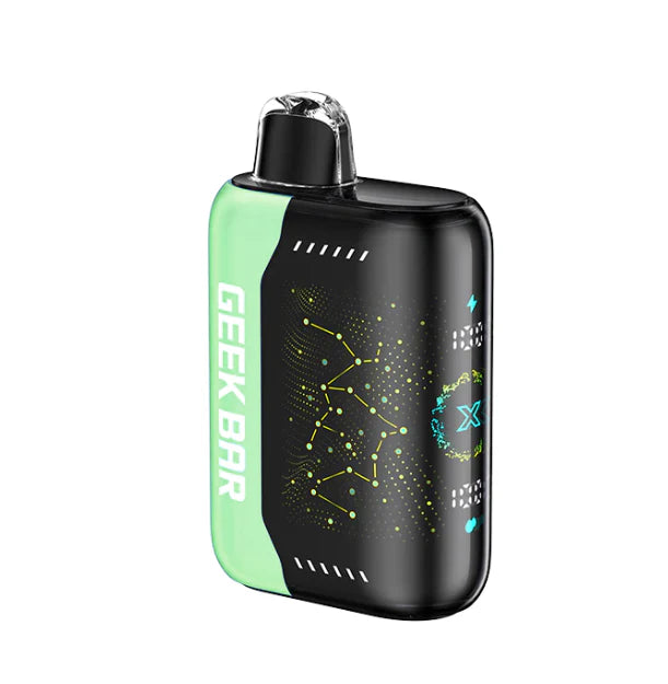 Sour Apple Ice (Zero Nicotine) Geek Bar Pulse X 25000 - Black Coral